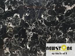 Đá Marble Cẩm Thạch Black Ice Flower