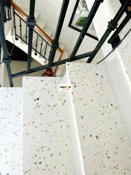 Cầu Thang Đá Mài Terrazzo: Giải Pháp Bền Đẹp Cho Mọi Công Trình