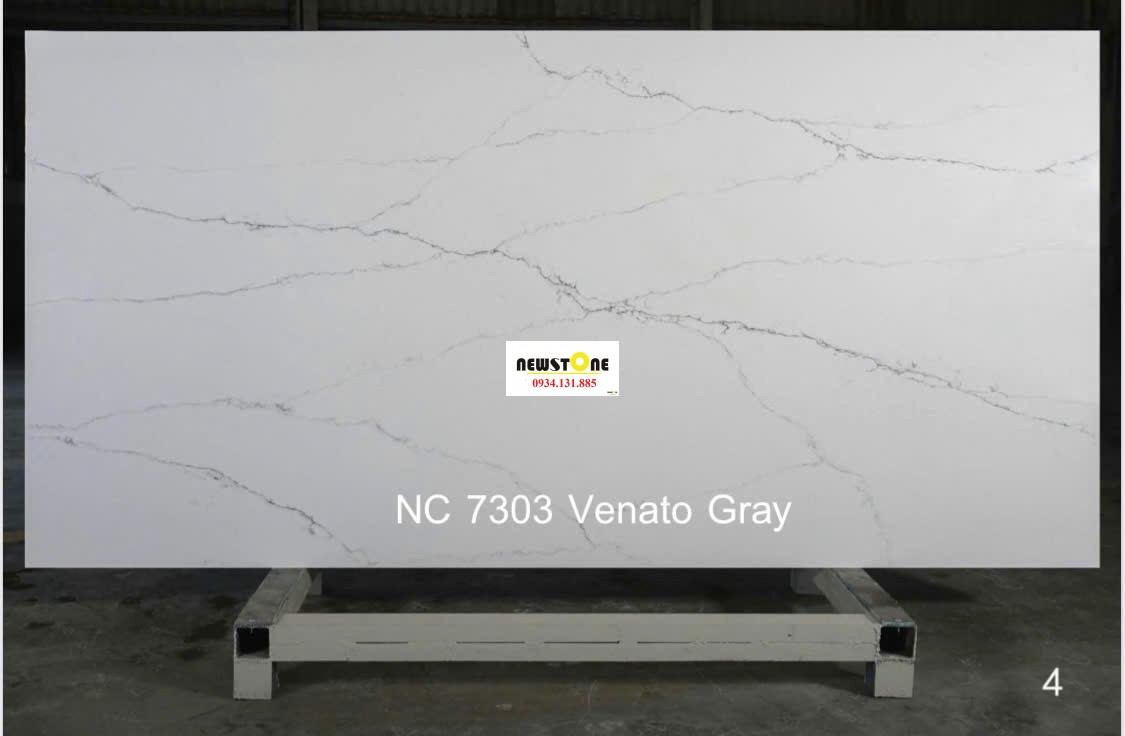 Đá Quartz Thạch Anh Venato Gray