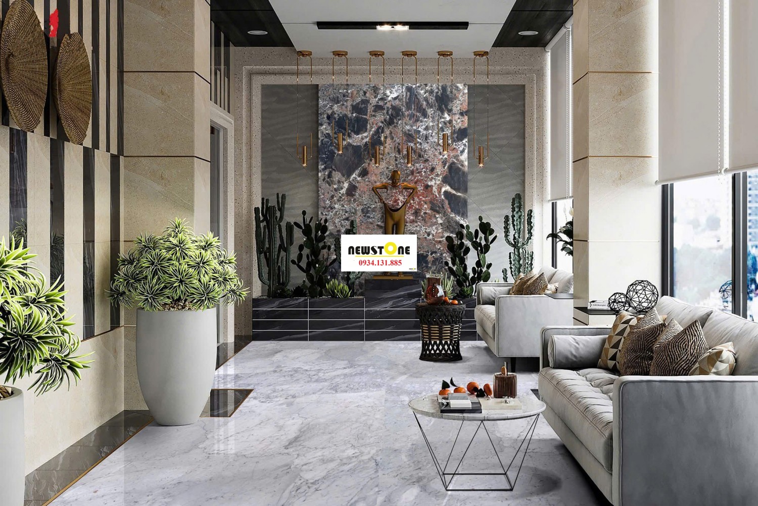 Đá Marble Trắng
