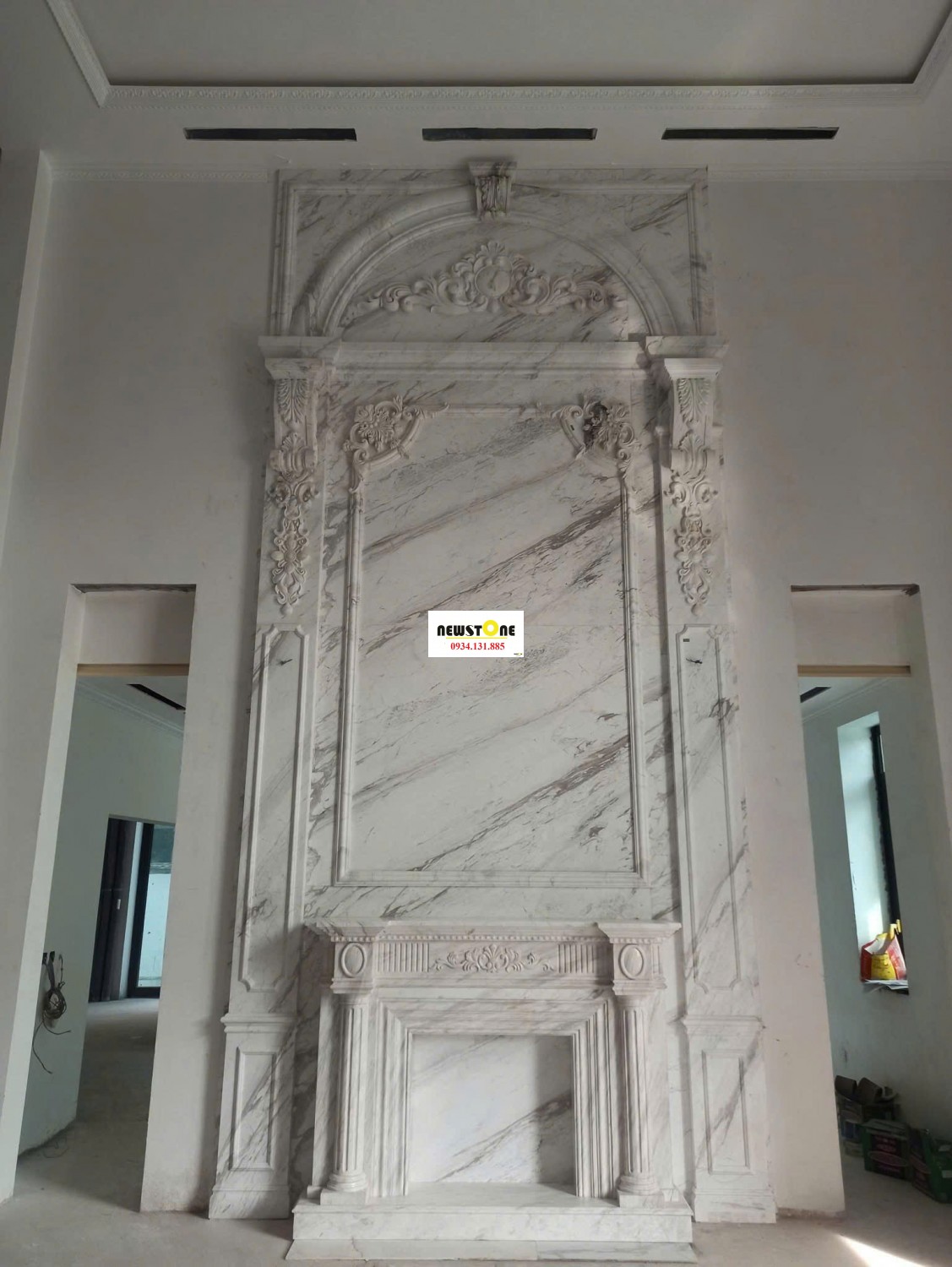 Đá Marble Trắng Vân Mây