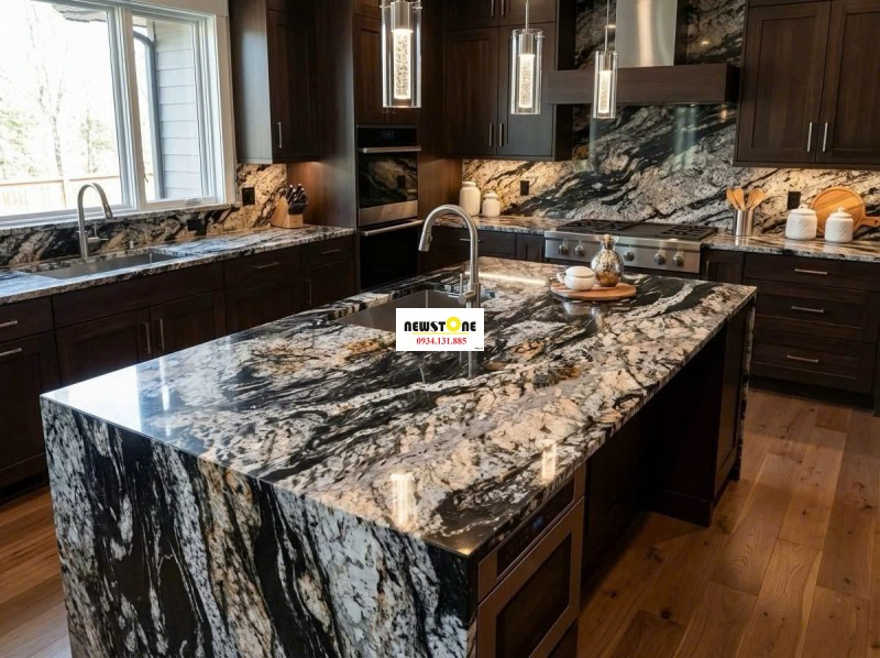 Đá Granite Titanium Black 