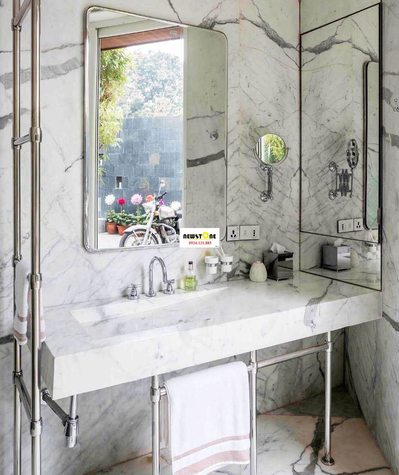 da Marble Statuario trang y van may (5)