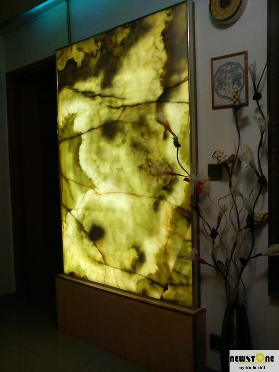 Đá tự nhiên Verde Pakistan Onyx xuyên sáng