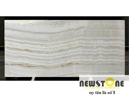 Đá tự nhiên Pure White Onyx xuyên sáng 