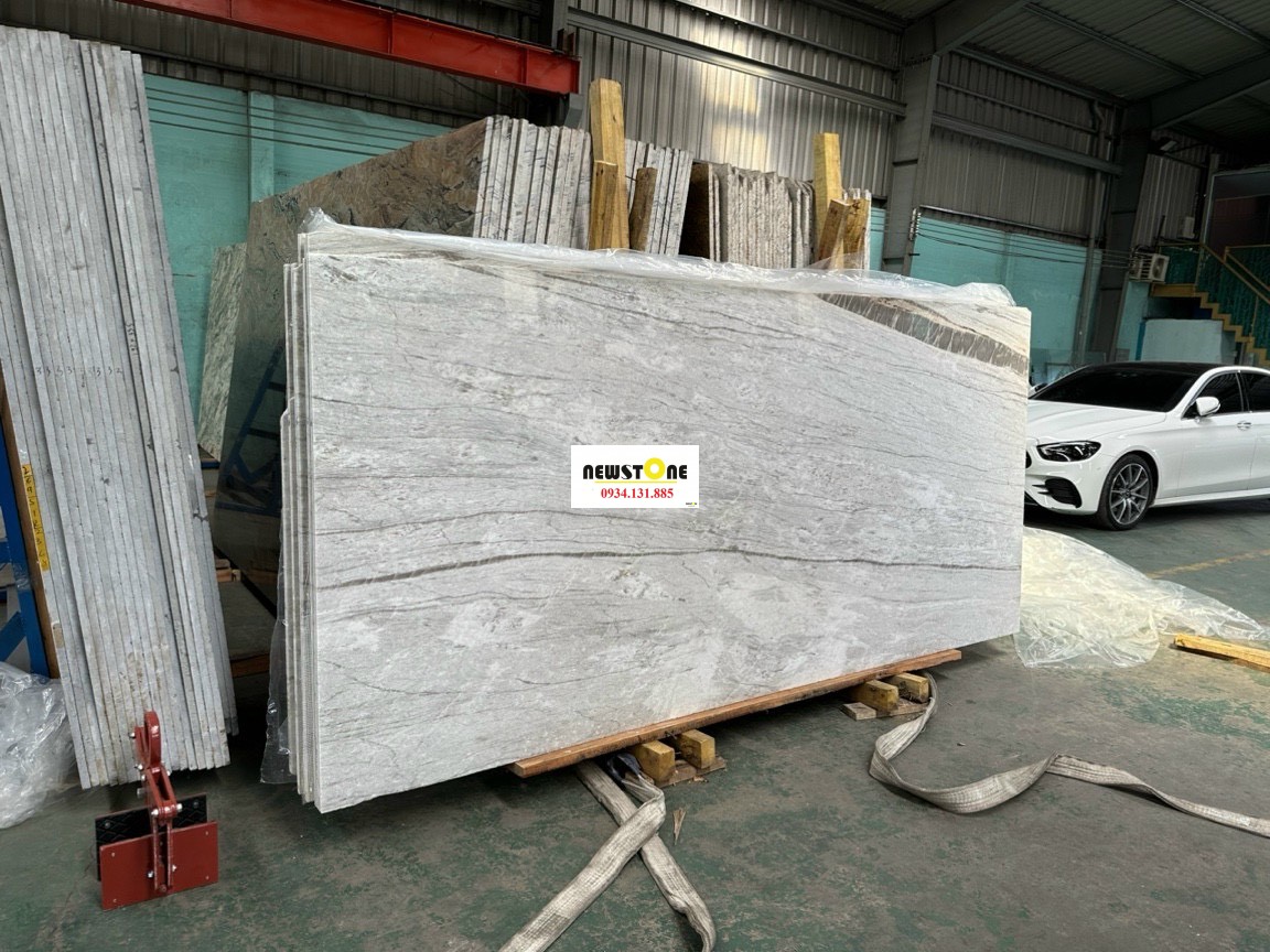 Đá Quartzite Picasso White