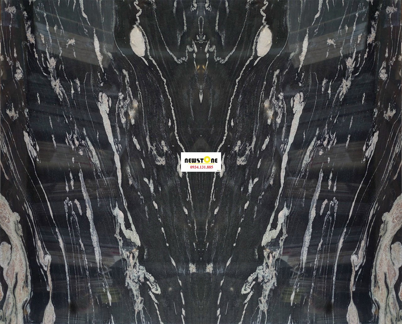 Tranh Đá Đối Xứng Cosmic Black