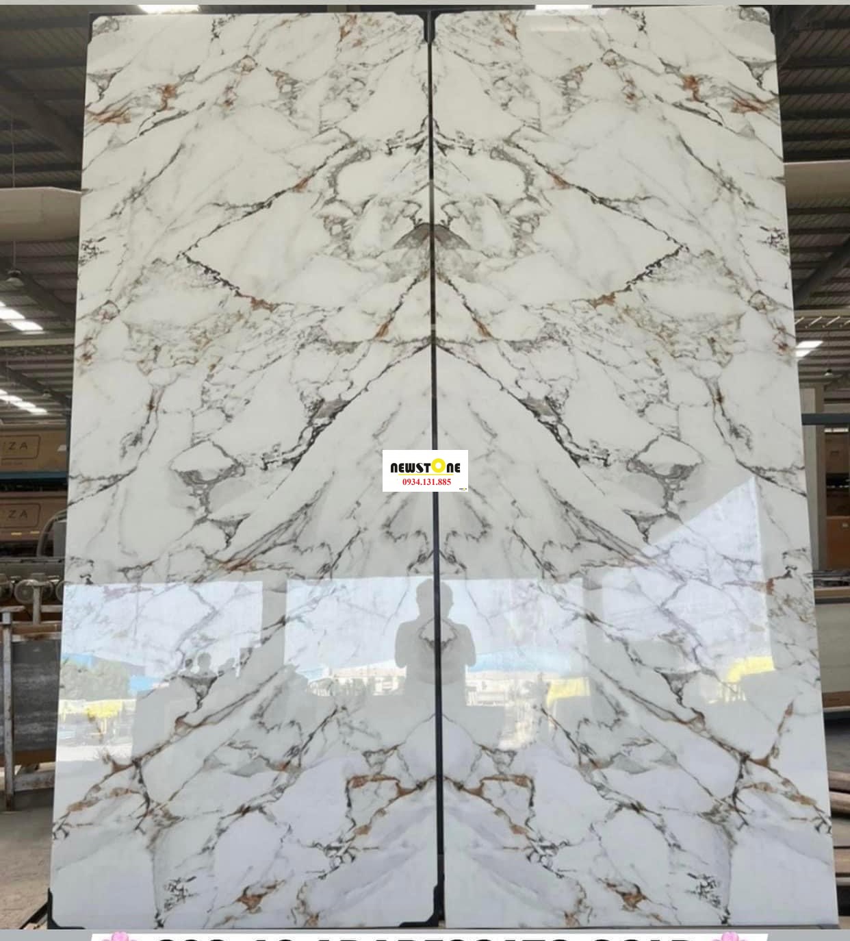 Đá Nhân Tạo Arabescato Gold 