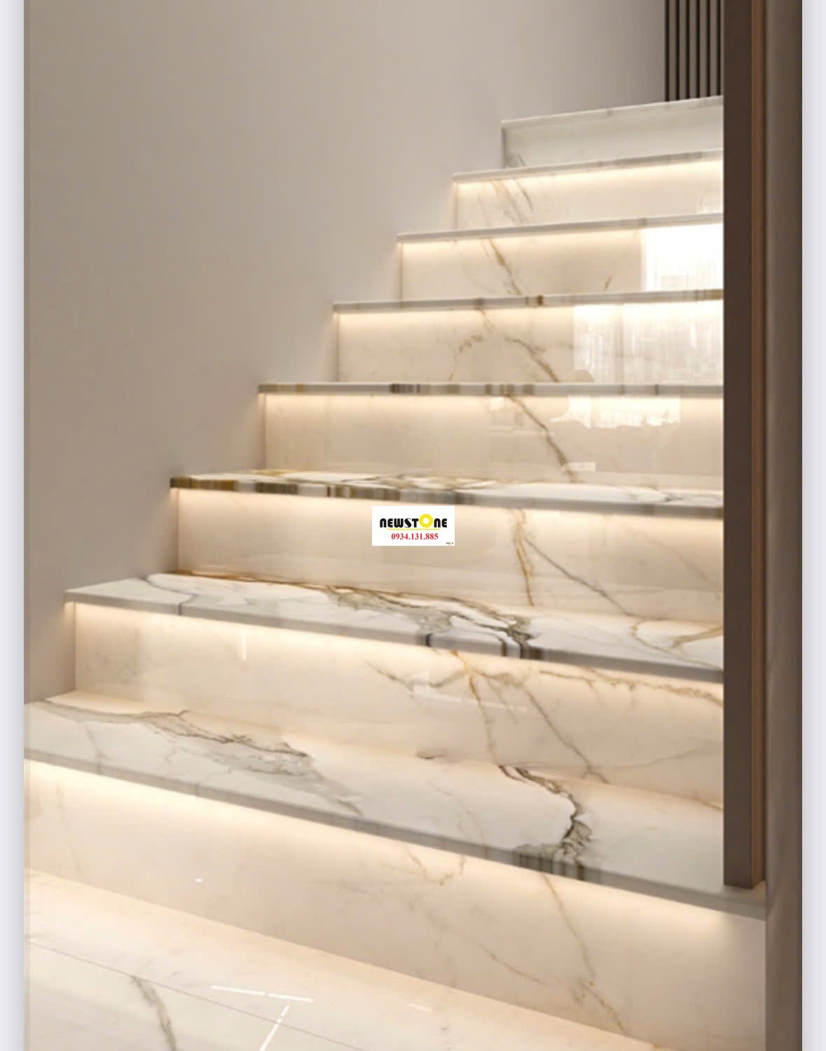 Đá Nung Kết Vasta Calacatta Borghini xuyên vân 