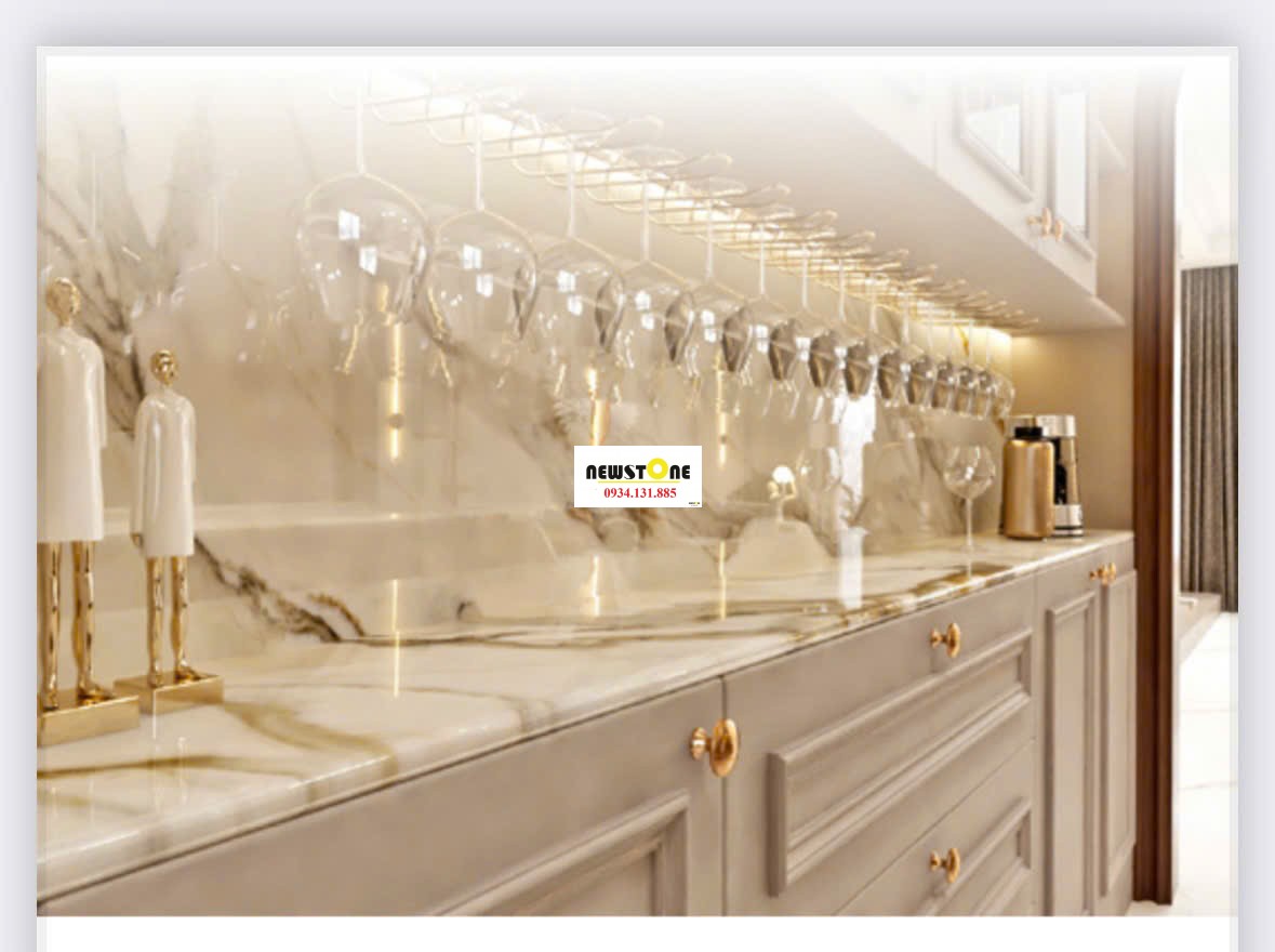 Đá Nung Kết Vasta Calacatta Borghini xuyên vân 