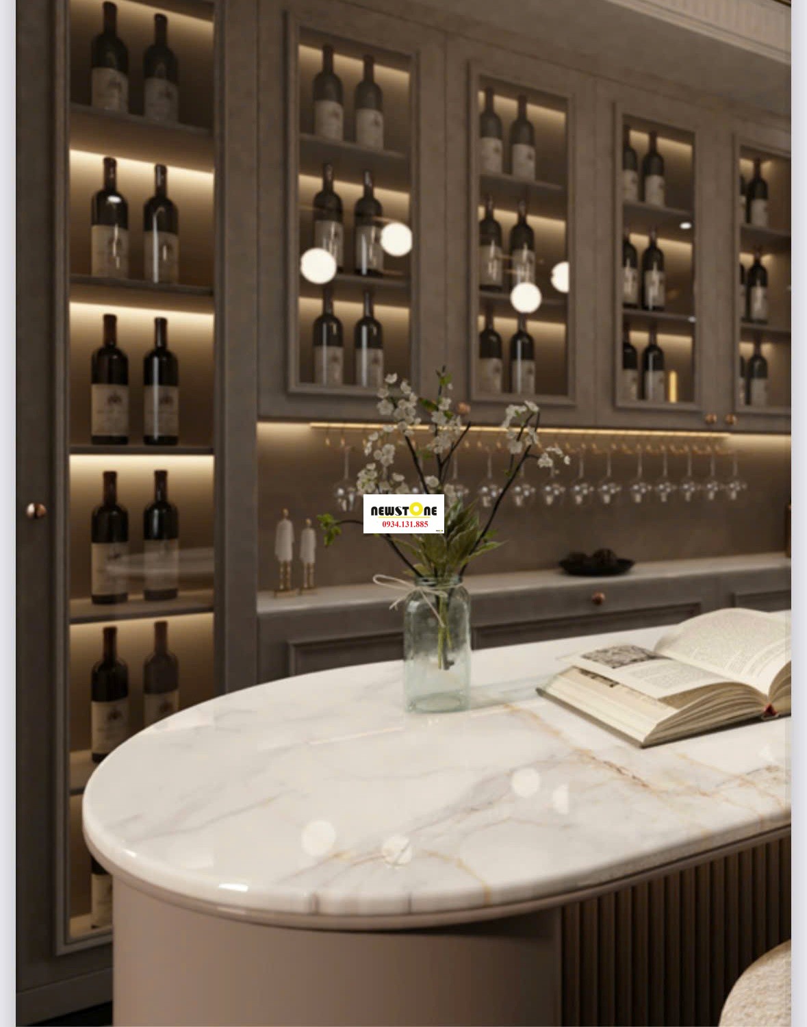 Đá Nung Kết Xuyên Vân Calacatta Royale