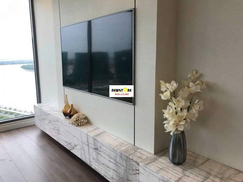 Đá Marble Santorini White