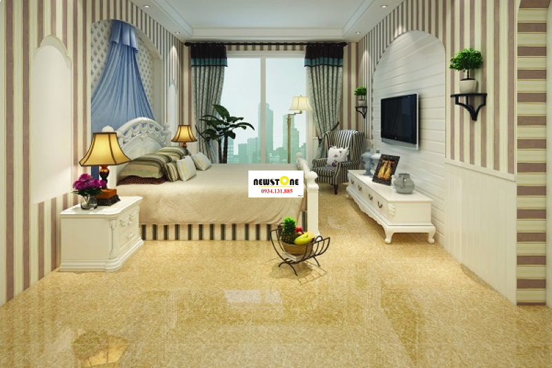nhà lát nền vàng